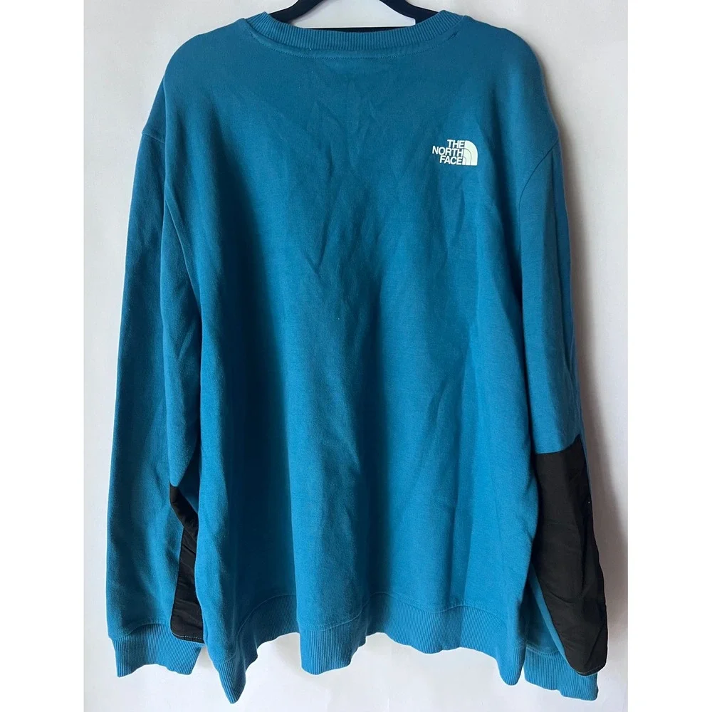 The North Face Tech‎ Crew Neck Sweatshirt Blue Black Mens XL
